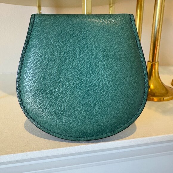 Authentic Gucci Emerald Green Soho Studded Leather Coin Purse - Picture 3 of 15
